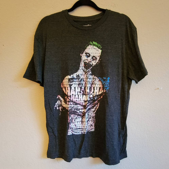 DC Comics Other - Suicide Squad Jared Leto Joker Ha Ha Charcoal Graphic T-Shirt - Large
